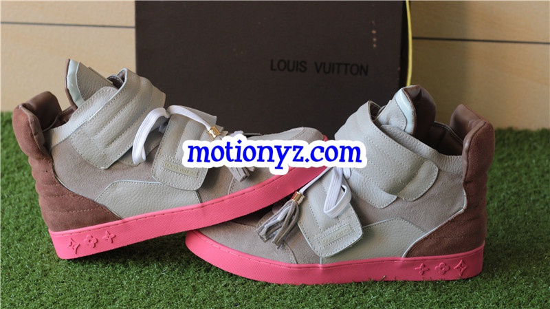 Brand Sneaker High Top Grey Pink